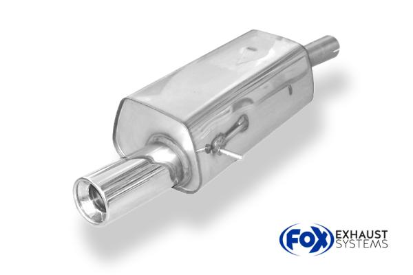 Endschalldämpfer - 1x90 Typ 13 passend für: Ford Fiesta V/ VI (1999-2008) ST